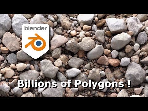 How to Render Billions of Polygons in Blender .. Easy Photorealism !