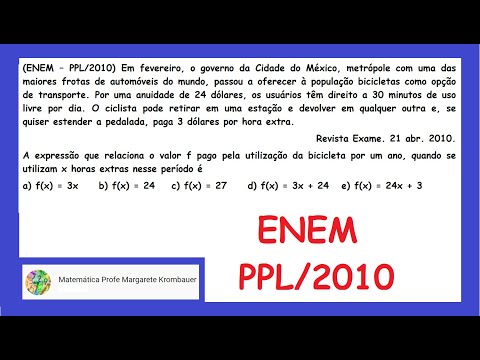 ENEM – PPL/2010 | EQUAÇÃO DO 1º GRAU