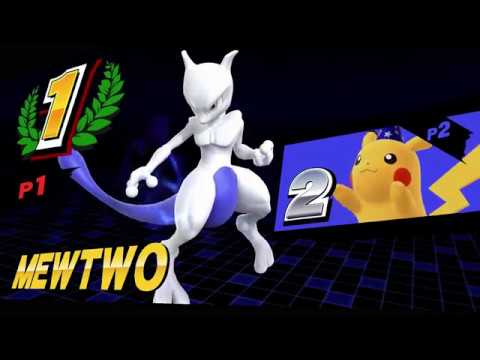 SSB4 Wii U - Mewtwo vs Pikachu