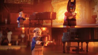 Batman com saudades dos pais, mas quando Alfred aparece ele finge que não tem sentimentos