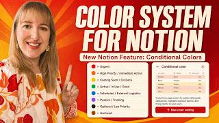 How I Use Notion’s New Conditional Colors to Create an ADHD-Friendly System (That Makes Sense)