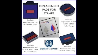 Replacement Ink Pads for Stamps