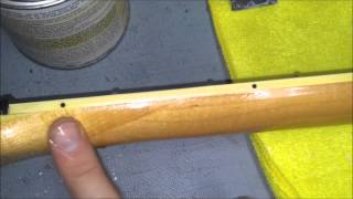 Fingerboard Shrinkage - Neck Edge and Binding Repair