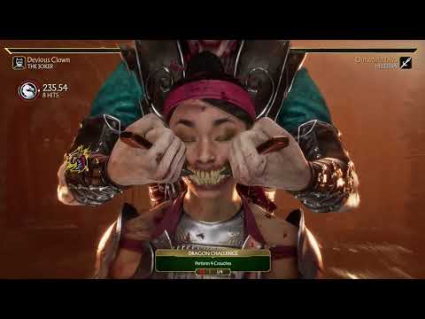 Joker Vs D'Vorah & Mileena Fight (very hard) | MK11