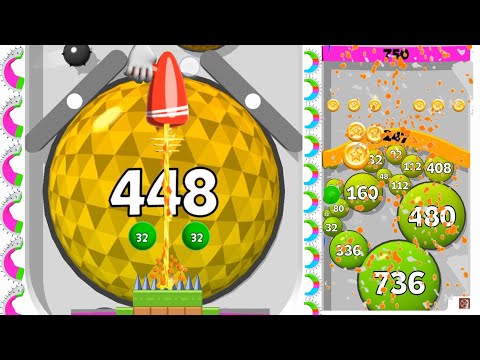 Satisfying Mobile Gameplay/ Puff Up - balloon puzzle vs jelly ball - 2048 Ball gameplay part #4