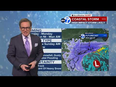 Winter storm watch: Snow storm threat grows for NYC area