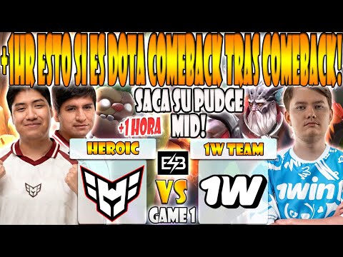 HEROIC vs 1W TEAM BO3[GAME 1] WISPER, SCOFIELD, DAVAI LAMA VS MUNKUSHI - DREAMLEAGUE SEASON 27  -ESB