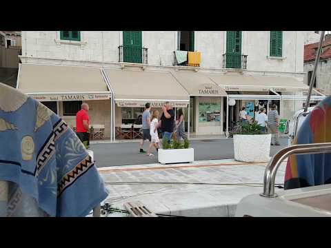 A bit of early evening Klapa from the back of the boat in Vis town