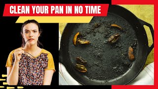 How To Clean A CAST IRON PAN After Cooking - 100% Working Methods