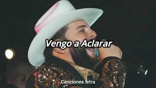 El Fantasma - vengo a Aclarar (letra)
