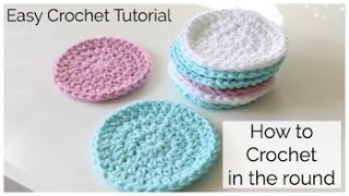 How to Crochet a Round Face Scrubbie