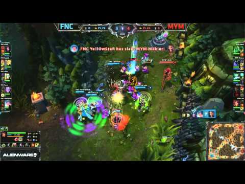Fnatic (FNC) vs Meet Your Makers (MYM) || EU LCS Summer 2013 W4D1 || Full Game HD