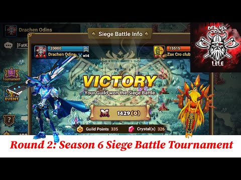 Round 2: Siege Battle Tournament (S6) - Drachen Odins vs Zax Cro Club - Summoners War