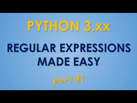 Python Regular Expressions Part 1