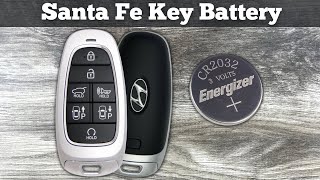 2021 - 2023 Hyundai Santa Fe Key Fob Battery Replacement - How To Change Or Replace Remote Batteries