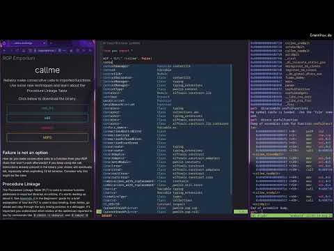 Call Me! - Linux x64 [Rop Emporium 0x2] - Callme