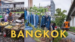 バンコクVlog🇹🇭観光客のいない線路脇の超ローカル市場から始まる朝活・最新&いつものお気に入り