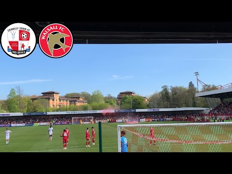CRAWLEY TOWN VS WALSALL *VLOG*! PYROS AS CRAWLEY CONFIRM THEIR SAFETY!
