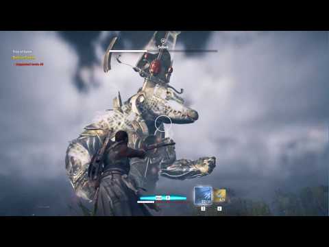 Assassins Creed Origins - SOBEK Boss TIPS GUIDE How To Beat TRIAL OF GODS & BEST Scepter Weapon