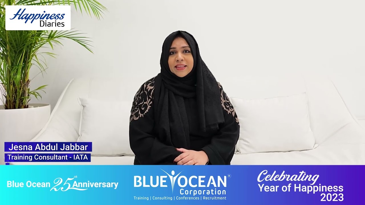 Blue Ocean Corporation Happiness Diaries 2023 - Jesna Abdul Jabbar