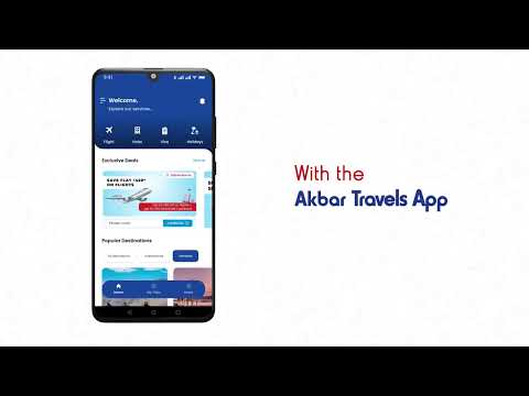 AkbarTravels: Flights & Hotels Video
