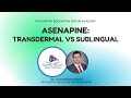 Asenapine Transdermal Vs Sublingual
