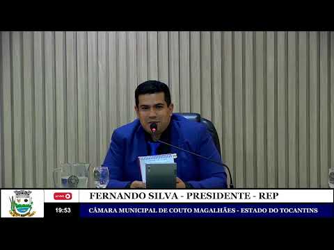 25ª Sessão Legislativa da 14ª Legislatura da Câmara Municipal de Couto Magalhães-TO - 2026