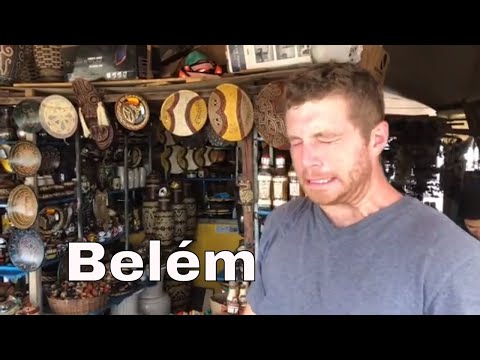 Belém do Pará : Gringos Experimentado Açai  e Outras Comidas Típicas (Mercado Ver-o-Peso)