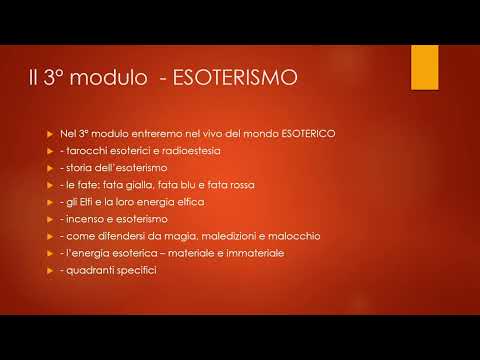 Corso di Radioestesia e Spiritualità Esoterica