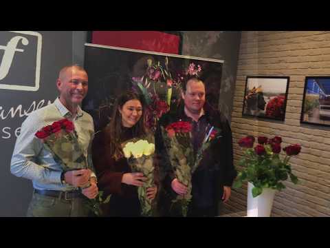 Grower trip at Fransen Roses with roses Red Naomi and Bloomingnotes