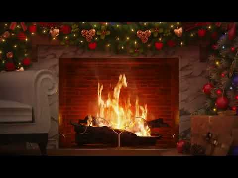 Gene Autry with The Pinafores - Rudolph, The Red-Nosed Reindeer (Fireplace Video - Christmas Songs)