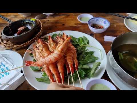 Lunch at Vinh Hao Vietnam | Penaeus monodon | Giant tiger prawn