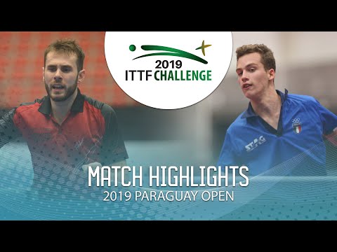 Florian Cnudde vs Matteo Mutti | 2019 ITTF Paraguay Open Highlights (Group)