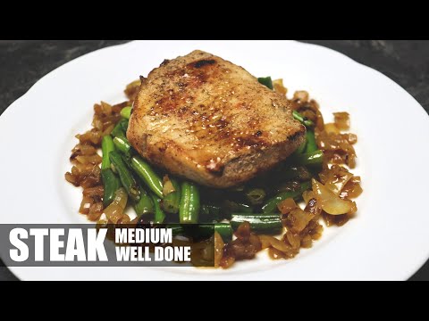 Steak medium well done