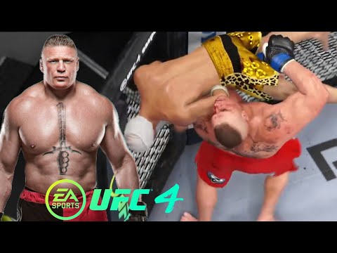 UFC4 | Old Bruce Lee vs Brock Edward Lesnar | Hardest Ai