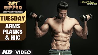 TUESDAY- Arms, Planks & HIIC | GET RIPPED Male & Female FITNESS MODEL Program by Guru Mann