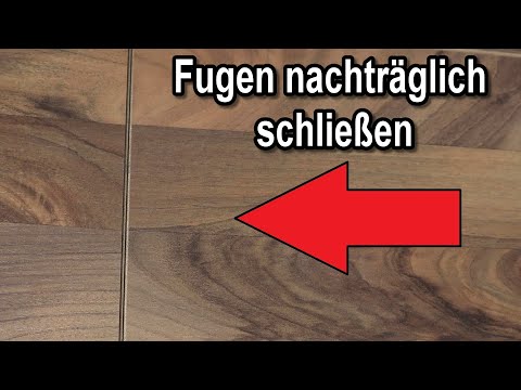 Lücken im Laminat, Vinyl, & Parkett Boden schließen - Fugen im Laminatboden, Vinylboden beseitigen