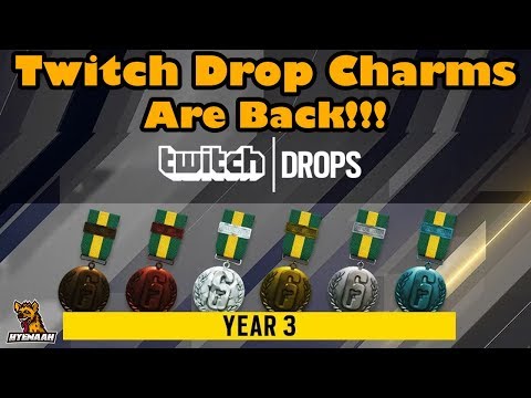Twitch Drop Charms Are Back!!! Rainbow Six Siege