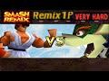Smash Remix Classic Mode Remix 1P Gameplay With BETA Ryu VERY HARD