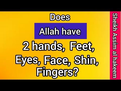 Does Allah have two hands, feet, shin, face, eyes, fingers? - Assim al hakeem