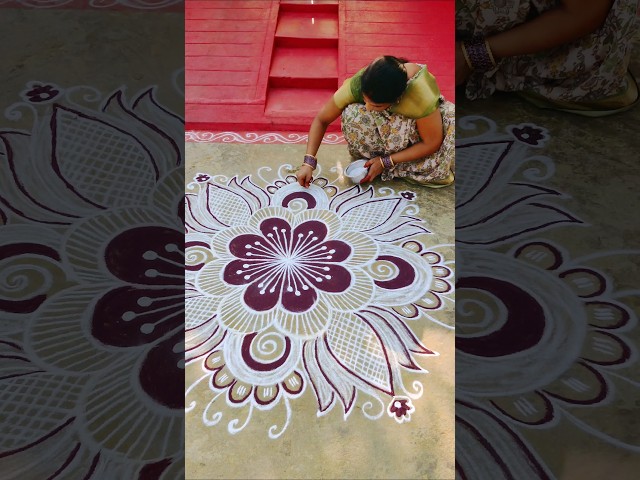  easy festival rangoli design by world art - video 2