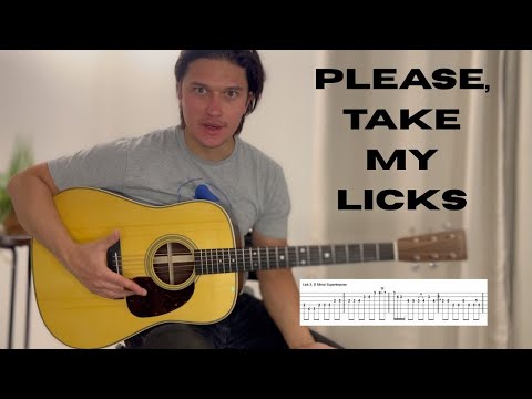 My Favorite Six Flatpicking Bluegrass Licks / Key of G / Full Lesson PLUS TAB