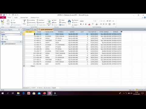 MS.ACCES MEMBUAT (QUERY) PART2 DAN MENAMBAH FIELD DIDALAMNYA