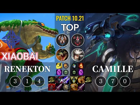 ES Xiaobai Renekton vs Camille Top - KR Patch 10.21