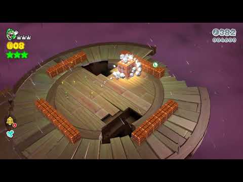 Super Mario 3D World (Switch) 6-2 Speedrun - Time: 22 (Former WR)