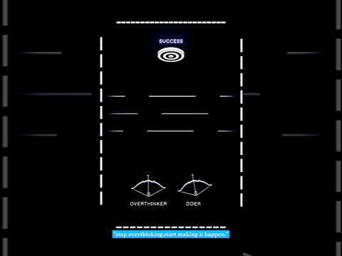 Quit Thinking So Much and Take Action #motivation #overthinking #doers #action