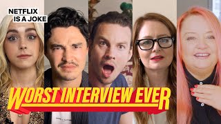Chilling Adventures of Sabrina Cast Prank Each Other | Worst Interview Ever video