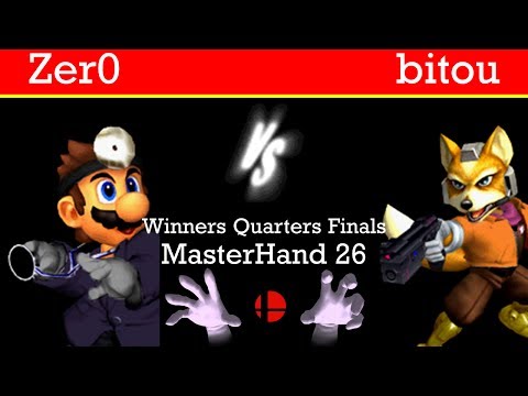 MasterHand 26 WQF - Zer0(Dr.Mario) vs. bitou(Fox)
