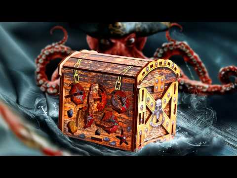 Solve it to see what’s inside - Art Pirate's Treasure Chest Puzzle Box