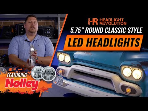 Period Correct Styling With Modern Technology | Holley RetroBright 5.75\" Round LED Headlights